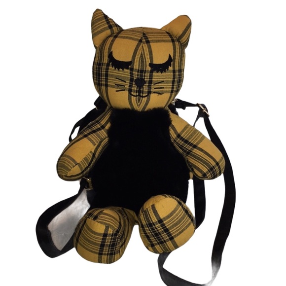 Betsey Johnson Handbags - Luv Betsey Mustard Cat 🐱 Backpack Purse NWT